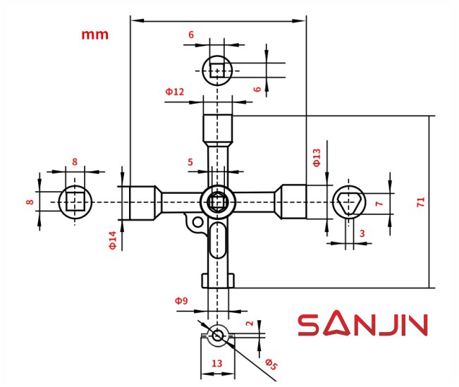 Elevator Multifunctional Key