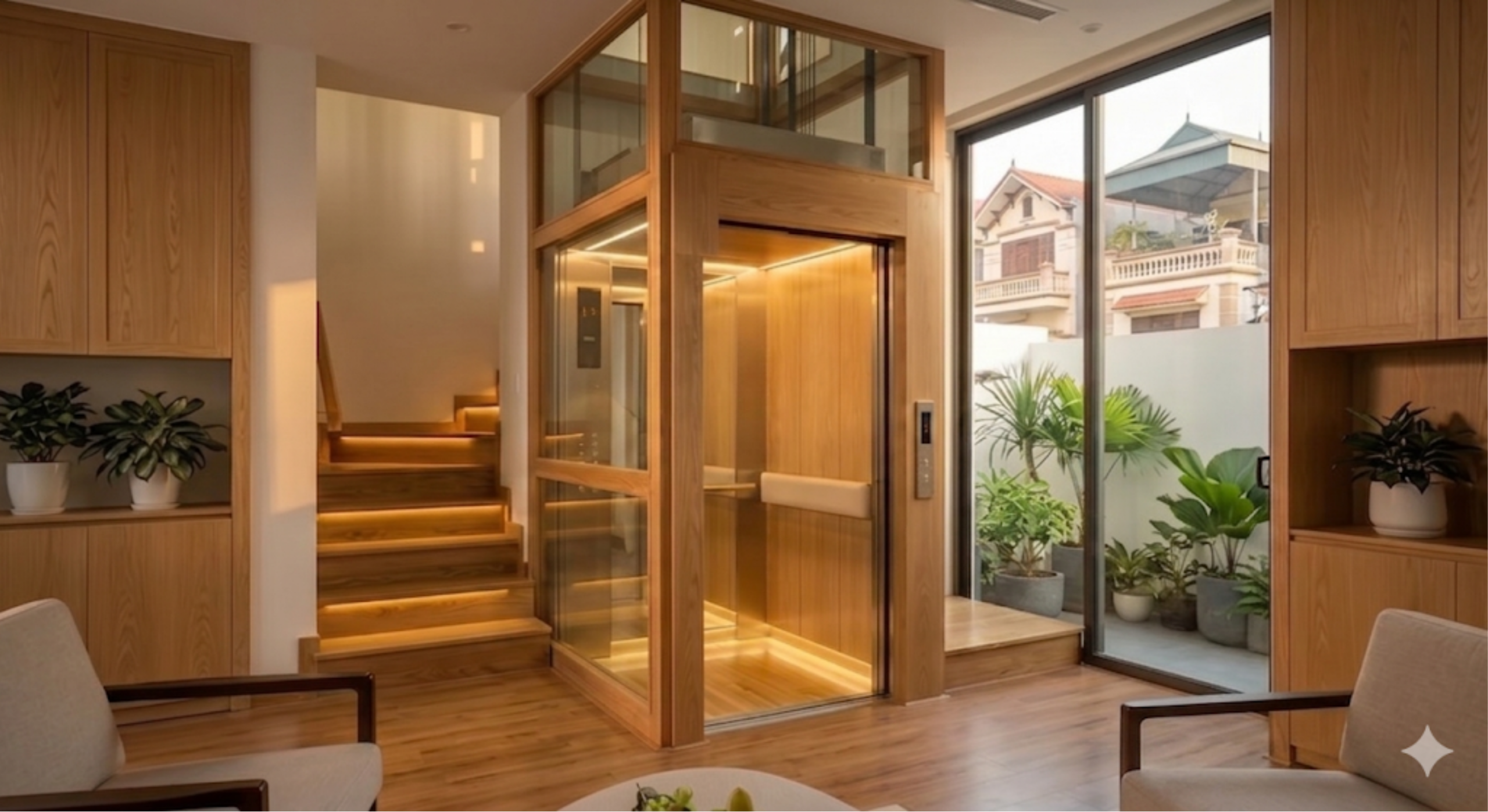 Thang máy cải tạo nhà cũ