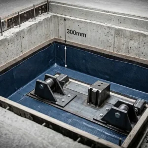 Kỹ thuật xử lý hố Pit nông 300mm an toàn cho móng khi lắp thang máy cải tạo nhà cũ