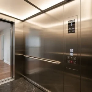 Bảng giá và mẫu mã cabin thang máy gia đình 2 tầng với linh kiện Fuji chính hãng