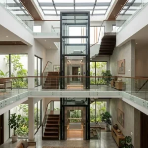 Giải pháp lắp đặt thang máy gia đình 4 tầng tối ưu diện tích cho nhà phố nhỏ tại Việt Nam