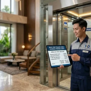 Báo giá thang máy không phòng máy trọn gói với đa dạng phân khúc linh kiện