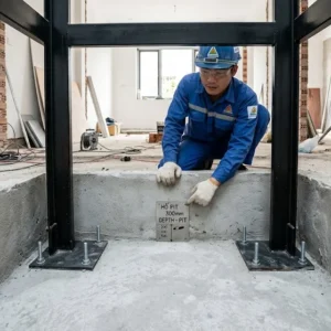 Giải pháp hố Pit nông 300mm giúp lắp đặt thang máy kính 450kg cho nhà cải tạo