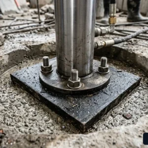 Chi tiết hố Pit siêu nông chỉ 100mm của dòng thang máy thủy lực cho nhà cải tạo