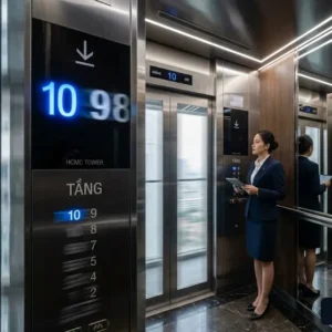 Giải pháp tốc độ vận hành 1.75m/s tối ưu cho dòng thang máy tòa nhà 10 tầng