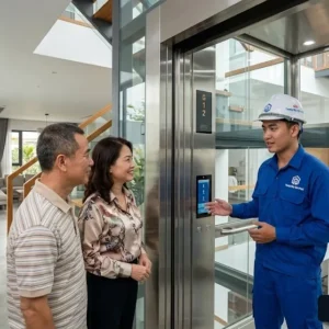 Chuyên gia HD tư vấn giải pháp lắp đặt thang máy tòa nhà 3 tầng cho khách hàng