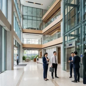 Lắp đặt thang máy tòa nhà 7 tầng phù hợp cho các khu văn phòng và nhà phố cho thuê