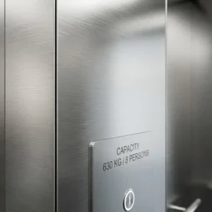 Vật liệu inox sọc nhuyễn 304 cao cấp chống vân tay của thang máy văn phòng 630kg