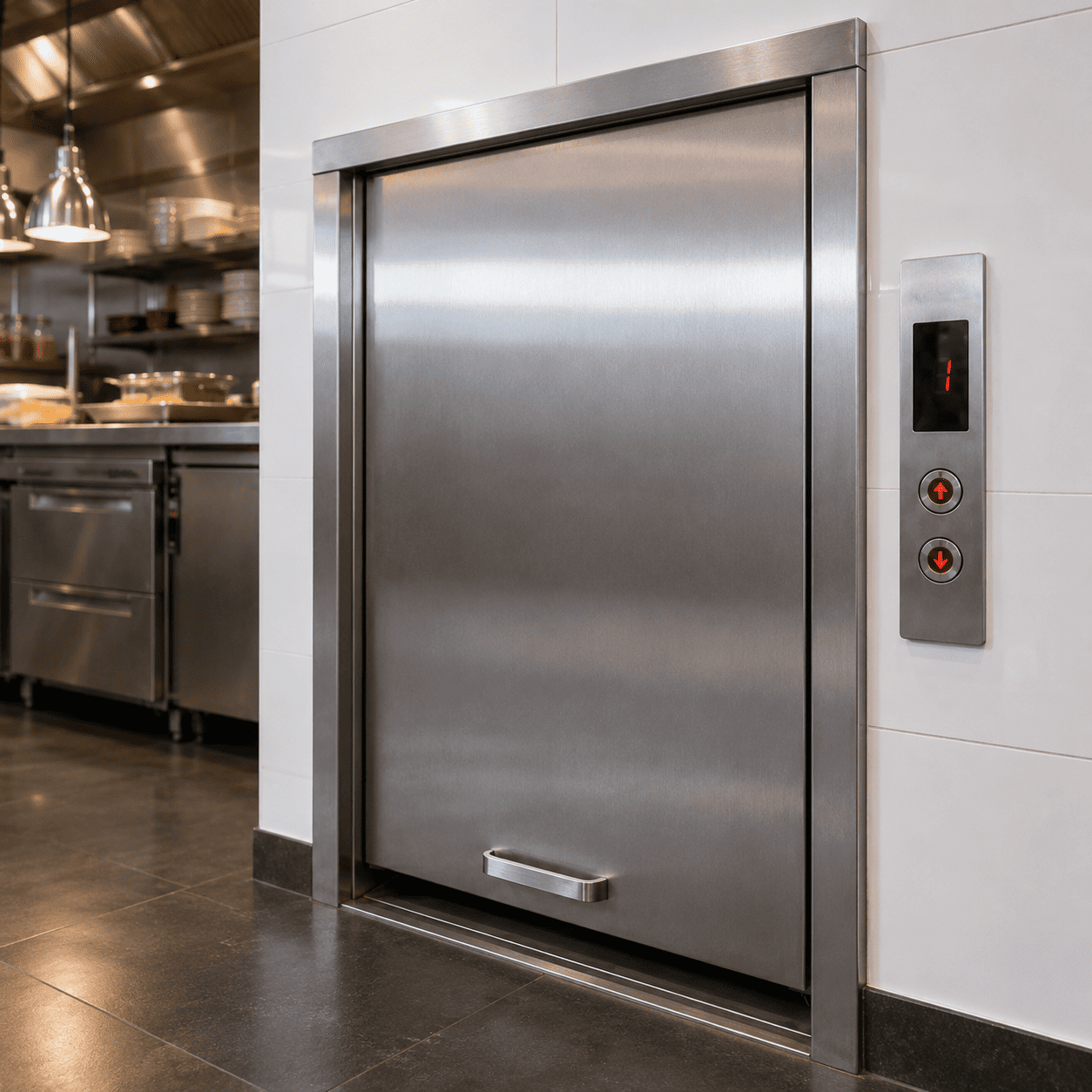 Thang tời thực phẩm 300kg (2-5 điểm dừng)