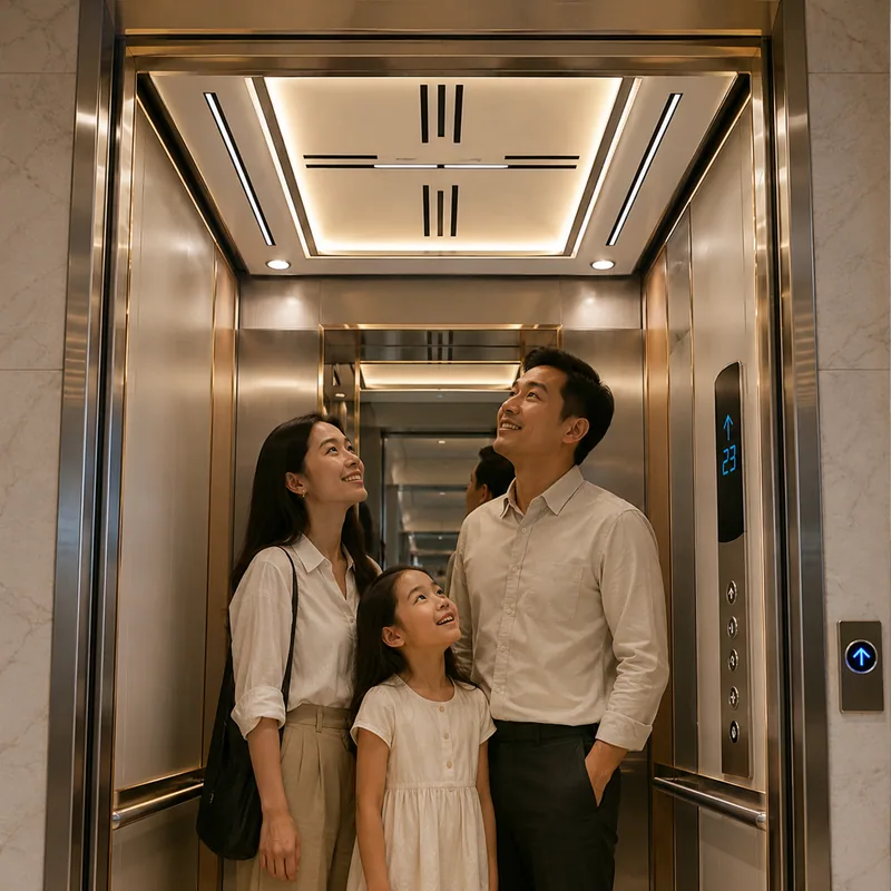 Trần Giả Cabin Thang Máy